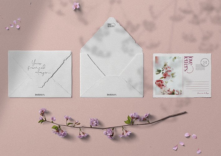 Minimalistic Letter Mockup Kit