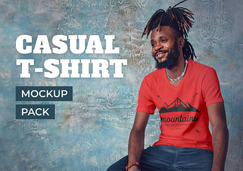 Casual T-shirt Mockup Pack