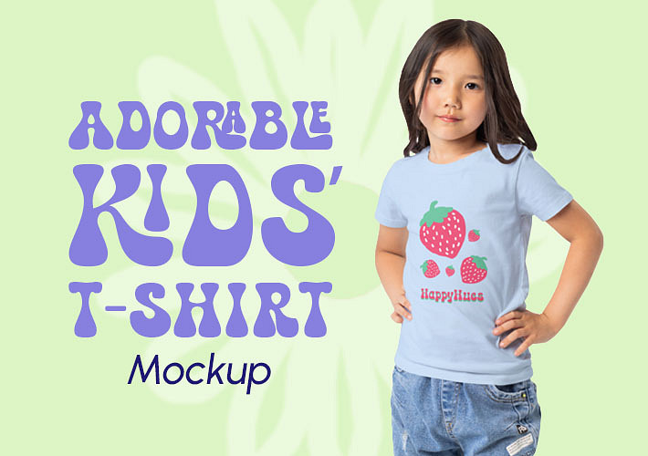 Adorable Kids' T-Shirt Mockups