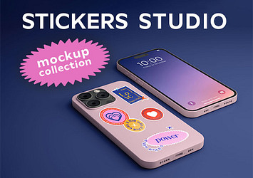 Sticker Studio Mockup Collection