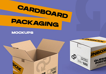 Cardboard Packaging Mockups