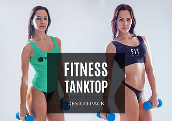 Fitness Tank Top Design Pack
