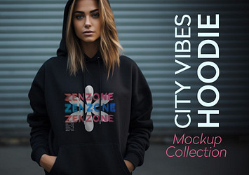 City Vibes Hoodie Mockup Collection