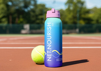 Tennis Court Thermos Mockup Collection