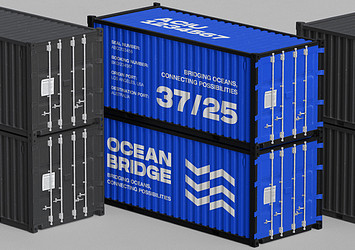 Cargo Containers Mockup Collection