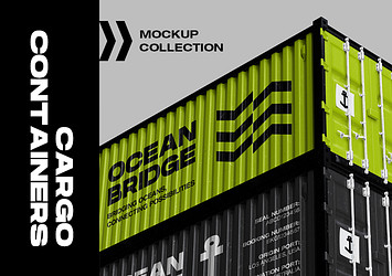 Cargo Containers Mockup Collection