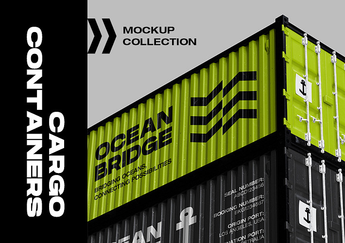 Cargo Containers Mockup Collection