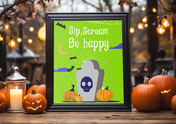 Halloween-Themed Frame Mockups