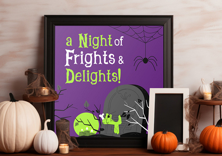 Halloween-Themed Frame Mockups