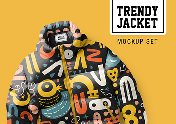 Trendy Jacket Mockup Set