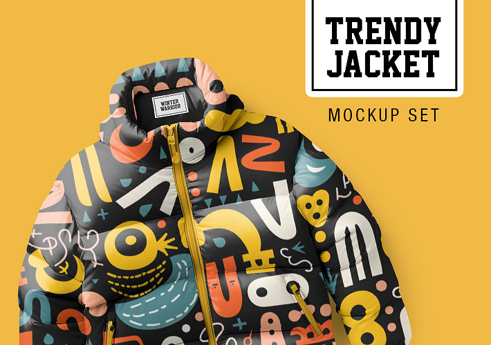 Trendy Jacket Mockup Set