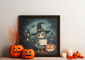 Halloween Decorations Mockup Kit