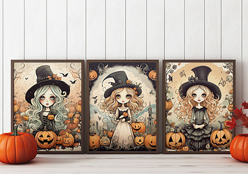 Halloween Decorations Mockup Kit