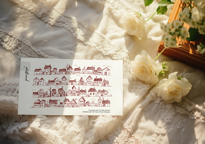 Postcard Panorama Mockup Pack