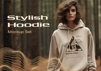 Stylish Hoodie Mockup Set