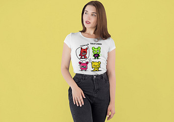 Trendy T-Shirt Mockup Kit 