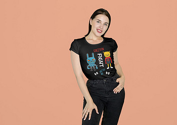 Trendy T-Shirt Mockup Kit 