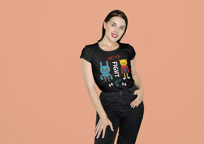 Trendy T-Shirt Mockup Kit 