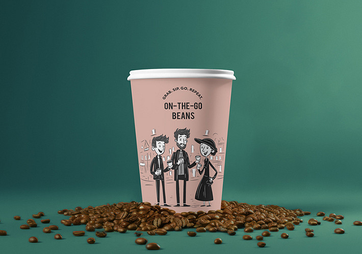 Kaffeetasse Branding Mockups