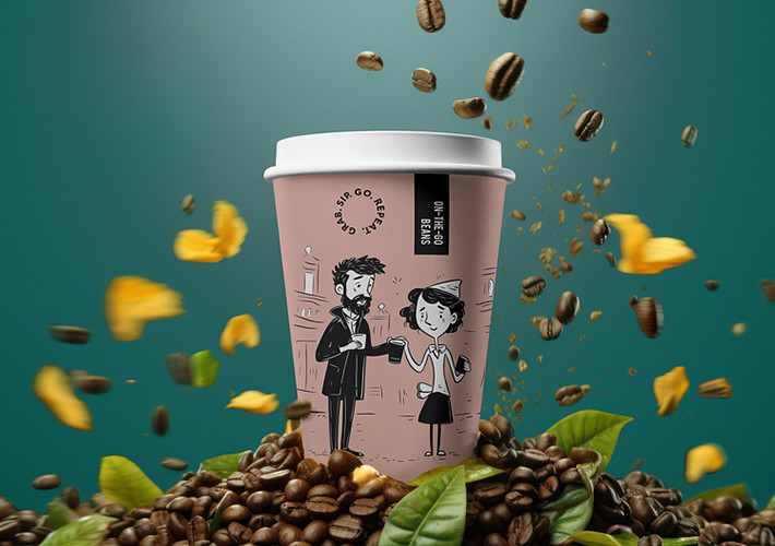 Kaffeetasse Branding Mockups