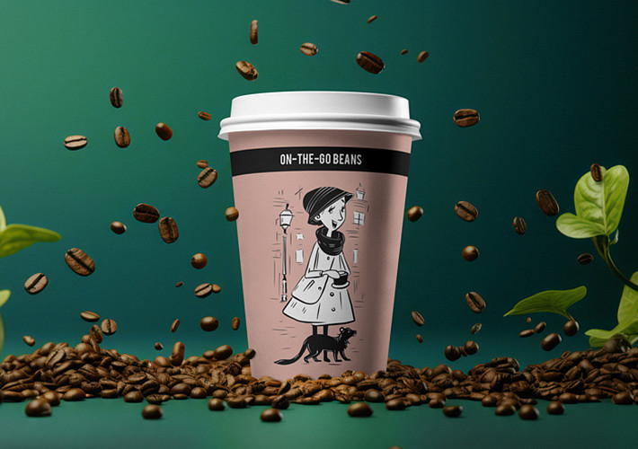 Kaffeetasse Branding Mockups