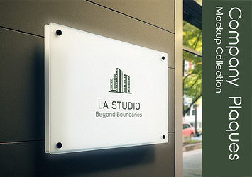 Company Plaques Mockup Collection