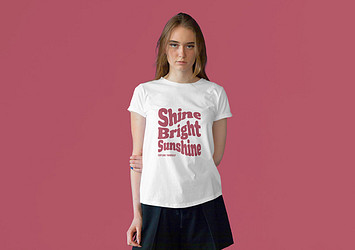 Minimalist Female Tee Mockups