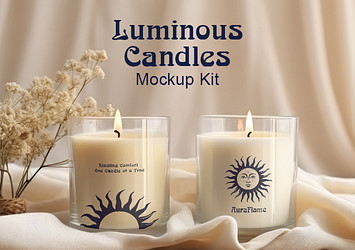 Luminous Candles Mockup Kit