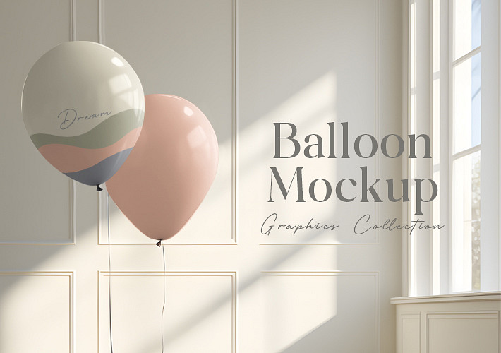 Balloon Mockup Graphics Collection