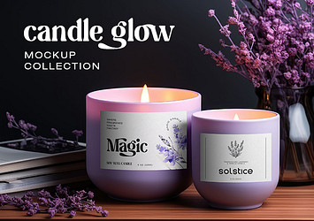 Candle Glow Mockup Collection