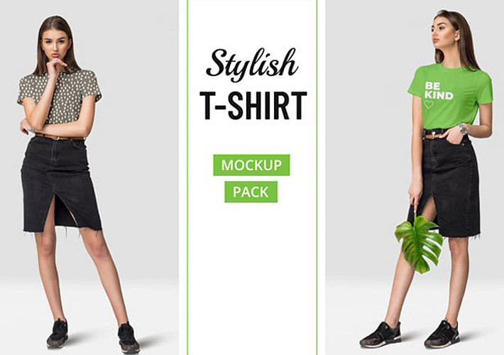 Stylish T-shirt Mockup Pack