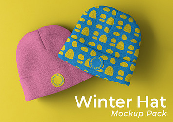 Winter Hat Mockup Pack