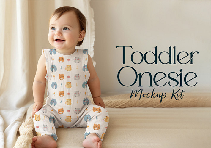 Toddler Onesie Mockup Kit