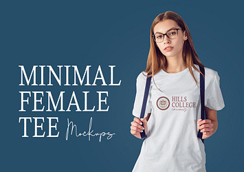 Minimal Female Tee Mockups