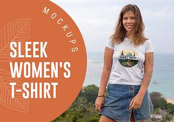 Sleek Women's T-shirt Mockups