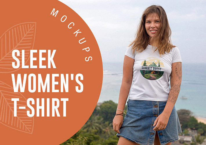 Sleek Women's T-shirt Mockups