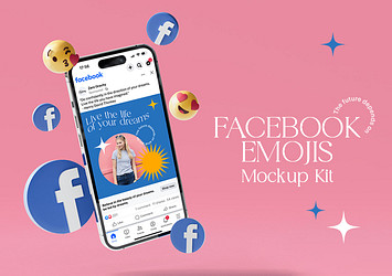 Facebook Emojis Mockup Kit