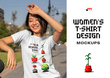 Women’s T-shirt Design Mockups