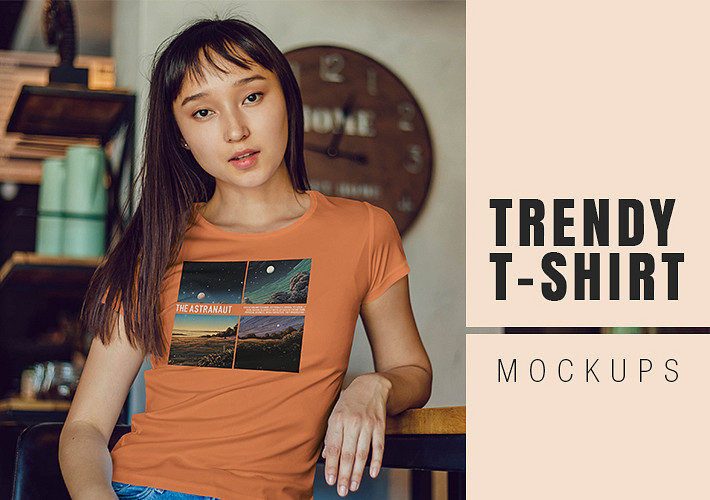 Trendy T-Shirt Mockups