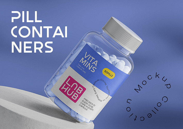 Pill Containers Mockup Collection