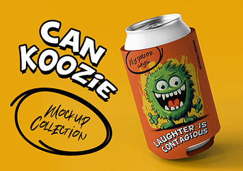 Can Koozie Mockup Collection