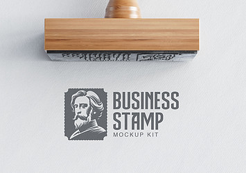 Business Stamp Mockup Kit