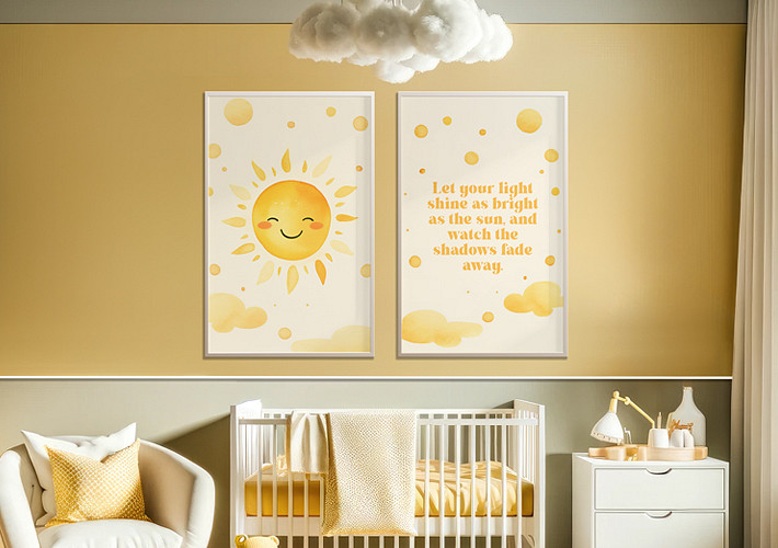 Kids' Room Poster Mockups