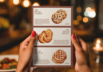 Food Establishment Menu Mockups