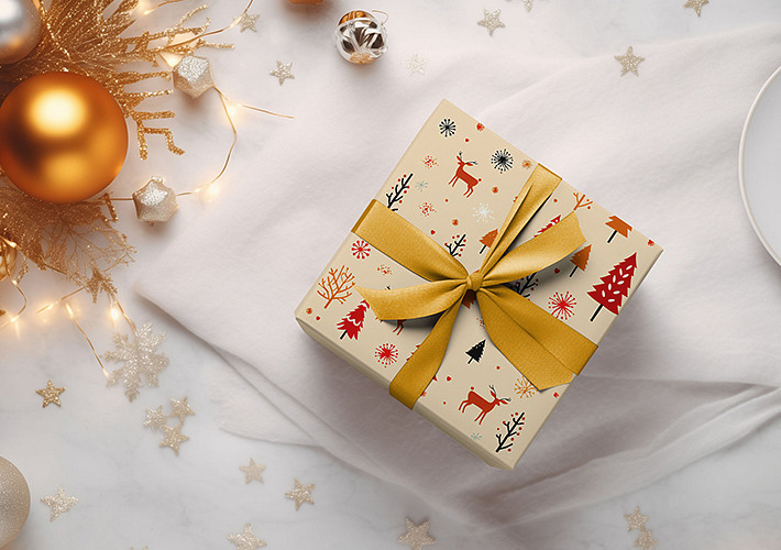 Festive Christmas Gift Mockups