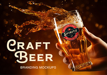 Craft Beer Branding Mockups