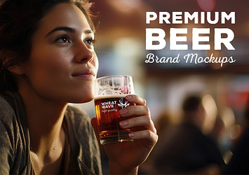 Premium Beer Brand Mockups