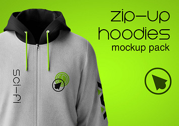 Zip-up Hoodies Mockup Pack