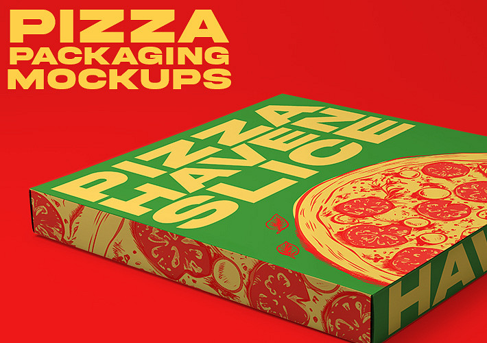 Pizza Packaging Mockups