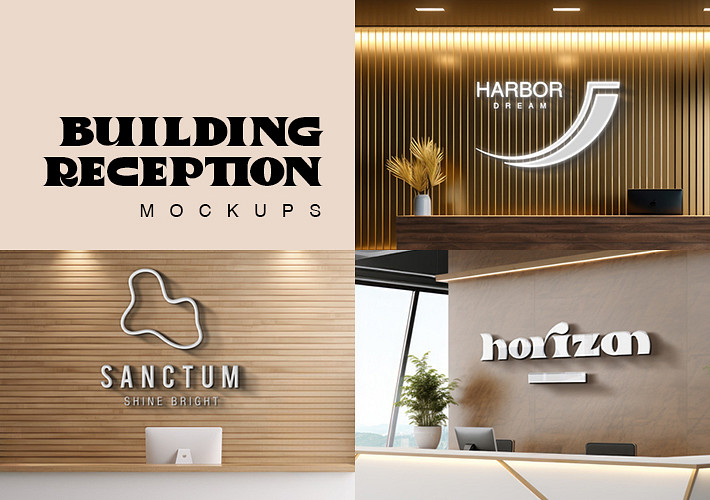 Building Reception Mockups